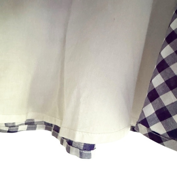 NWT L’Academie Revolve Blue Gingham Circle Skirt Size M - Picture 7 of 11